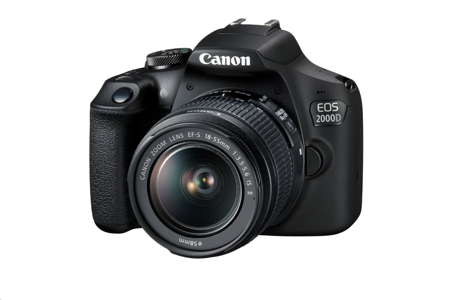 Canon EOS 2000D zrcadlovka + 18-55 IS + SB130 + 16GB karta - posk. obal0 