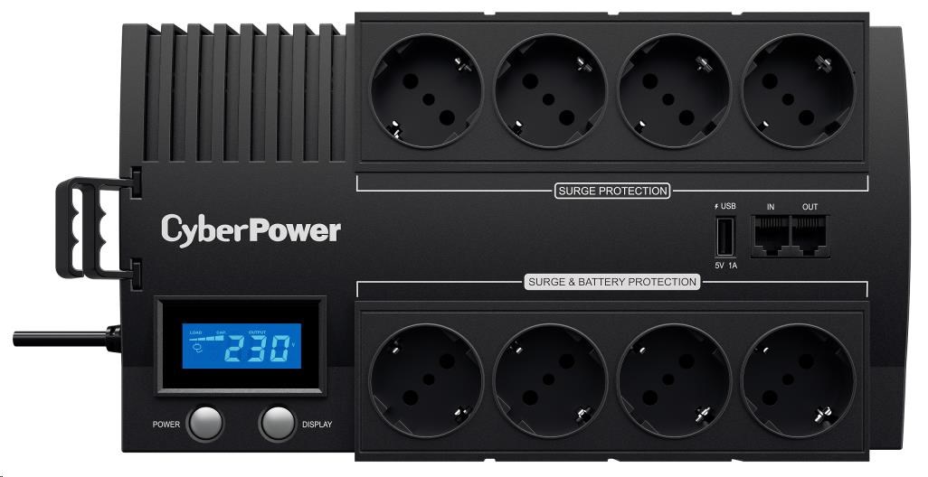 CyberPower BRICs Series II SOHO LCD UPS 1200VA/ 720W,  nemecké zásuvky SCHUKO0 