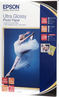 Papier EPSON Ultra Glossy Photo 10x15 (20 listov),  300 g/ m20 