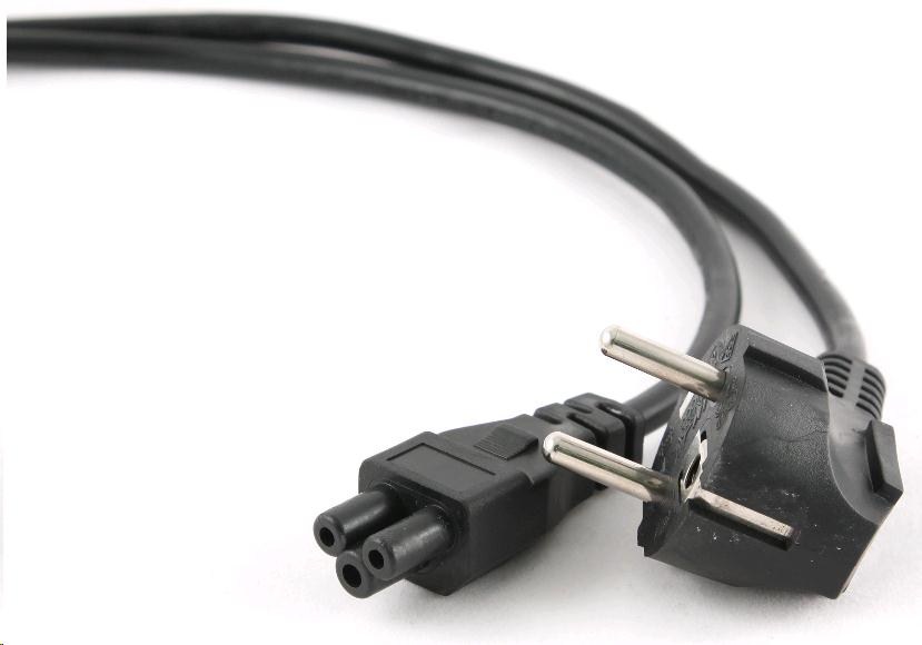 GEMBIRD 230V napájací kábel pre NTB 1, 8m (3pin,  Schuko,  trojlístok)0 