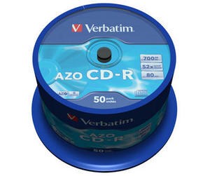 VERBATIM CD-R(50-Pack)Spindle/ Crystal/ DLP/ 52x/ 700MB0 