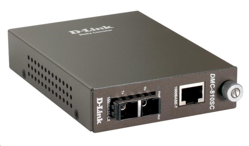 D-Link 1000BaseT na 1000BaseLX (SC) jednovidový mediálny konvertor,  do 10 km1 
