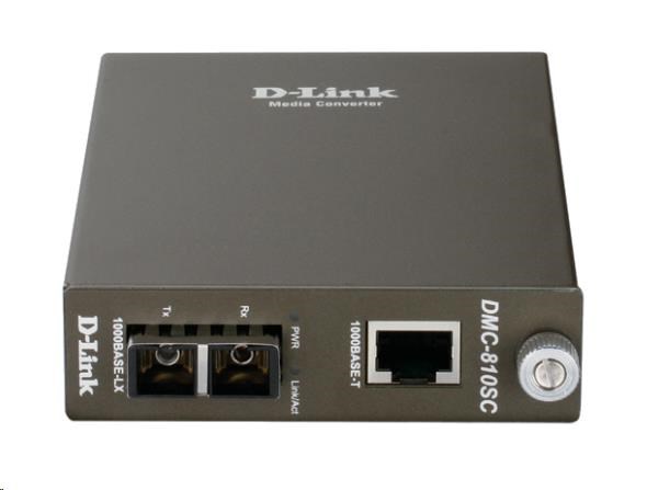 D-Link 1000BaseT na 1000BaseLX (SC) jednovidový mediálny konvertor,  do 10 km0 