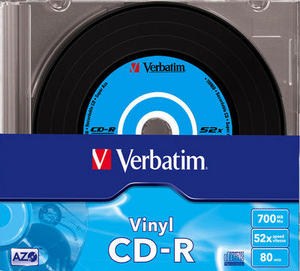 VERBATIM CD-R(10-Pack)Slim/Vinyl/DLP/52x/700MB0 