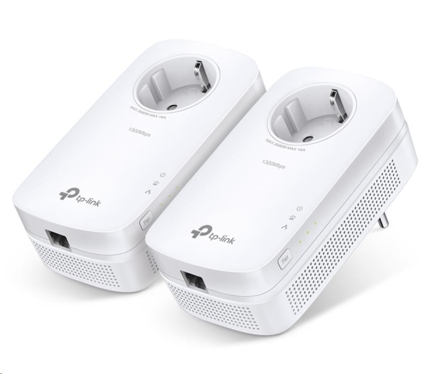 TP-Link TL-PA8010PKIT průchozí powerline set (AV1200, 1xGbE,  HomePlug AV2)0 