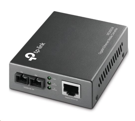 TP-Link MC200CM media konvertor (1xGbE,  1x duplex SC/ UPC,  SM,  850nm,  550m)0 