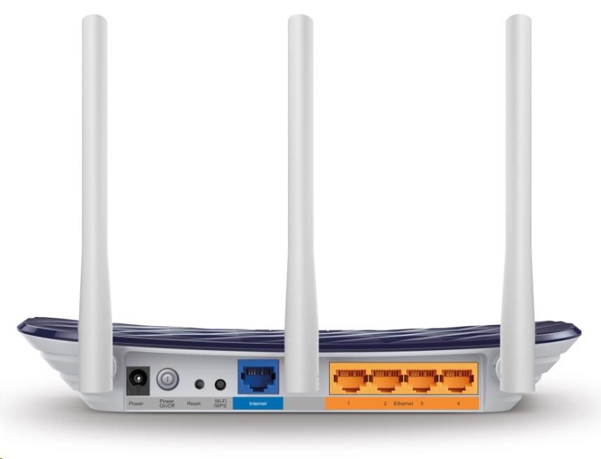 TP-Link Archer C20 Aginet WiFi5 router (AC750, 2,4GHz/5GHz, 4x100Mb/s LAN, 1x100Mb/s WAN)1 