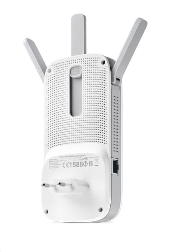 TP-Link RE450 OneMesh/EasyMesh WiFi5 Extender/Repeater (AC1750,2,4GHz/5GHz,1xGbELAN)1 