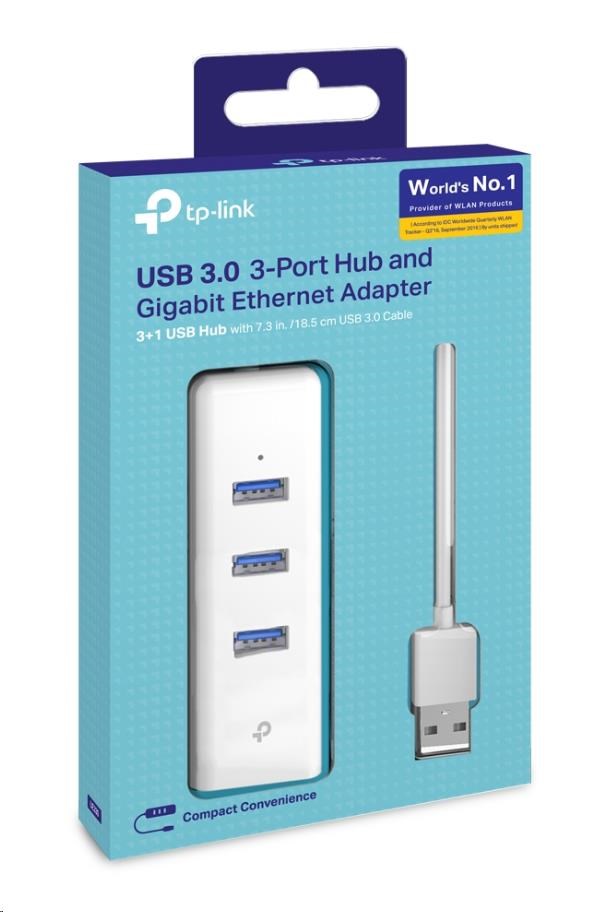 TP-Link UE330 USB/Ethernet adapter (3xUSB3.0, 1xGbE)1 