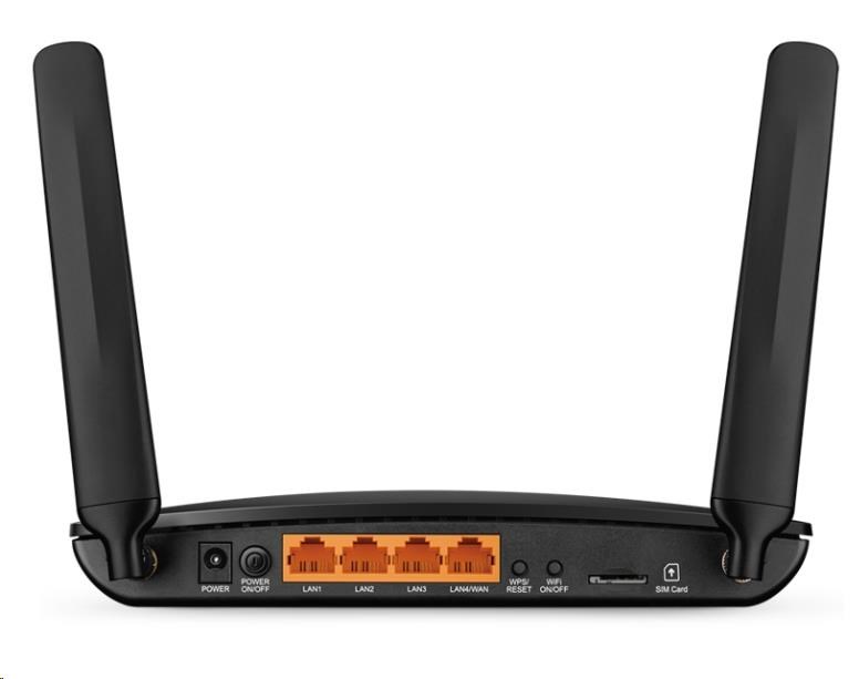 TP-Link Archer MR400 OneMesh WiFi5 router (AC1200, 4G LTE, 2,4GHz/5GHz, 3x100Mb/s LAN, 1x100Mb/s LAN/WAN, 1xmicroSIM)2 