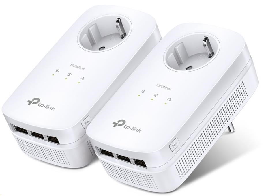 TP-Link TL-PA8030PKIT průchozí powerline set (AV1300, 3xGbE,  HomePlug AV2)0 