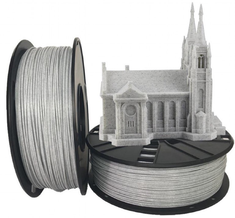 GEMBIRD Tlačová struna (filament) PLA,  1, 75 mm,  1 kg,  mramor0 