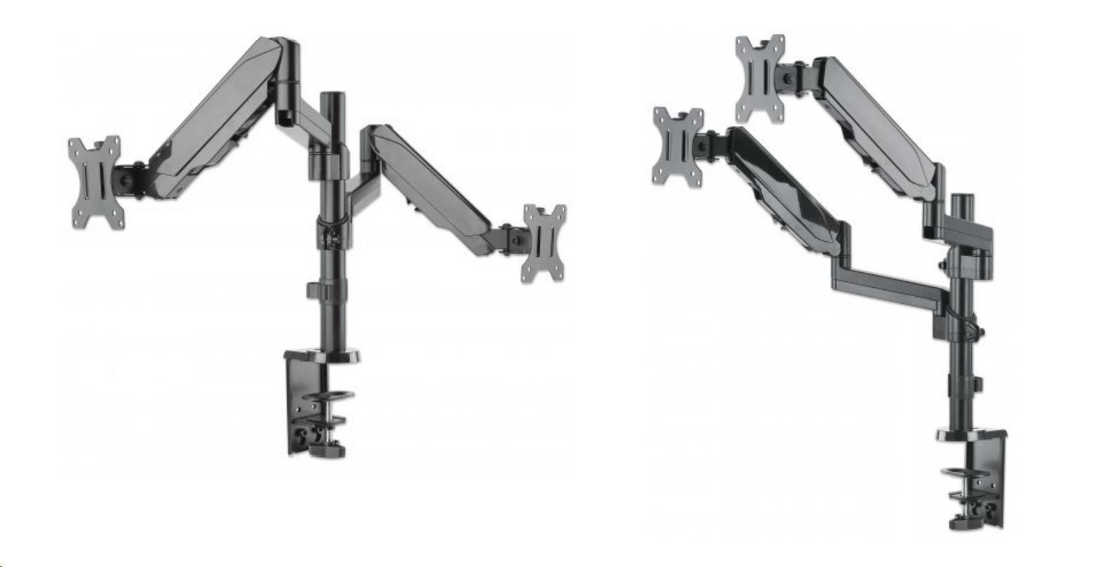 Stolný držiak LCD/ TV MANHATTAN,  kĺbový,  dve pohyblivé ramená (17