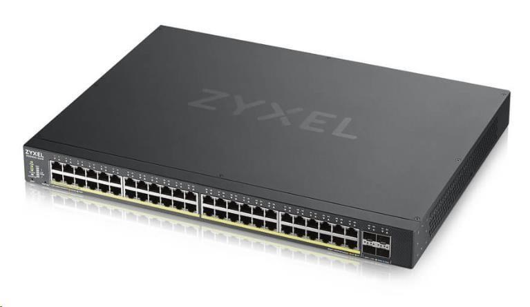 Zyxel XGS1930-52HP-EU0101F 52-portový inteligentný riadený PoE switch,  48x gigabitový RJ45,  4x 10GbE SFP+,  rozpočet PoE1 