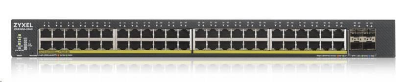 Zyxel XGS1930-52HP-EU0101F 52-portový inteligentný riadený PoE switch,  48x gigabitový RJ45,  4x 10GbE SFP+,  rozpočet PoE0 