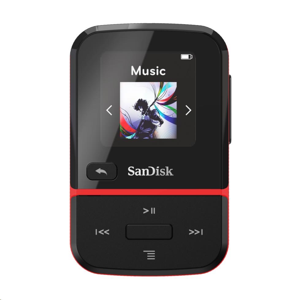 SanDisk Clip Sport Go MP3 Player 16 GB,  Red1 
