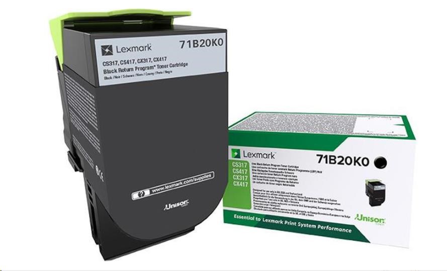 Lexmark toner pre MB2770adhwe black z programu Lexmark Return na 30 000 strán0 