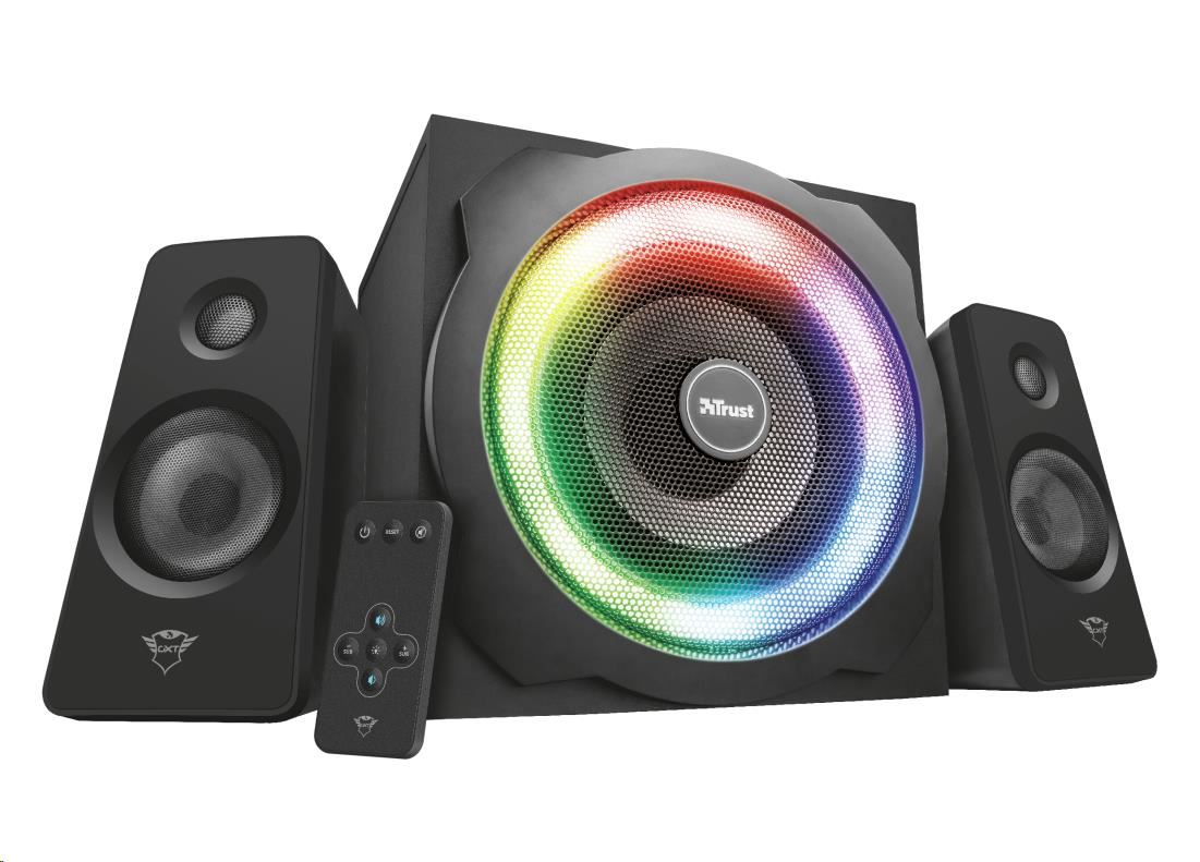 TRUST Reproduktory GXT 629 Tytan RGB Osvetlené 2.1 sada reproduktorov0 