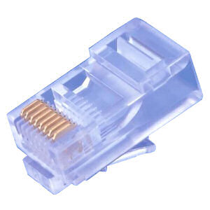 Konektor UTP RJ45 (8p8c),  Cat5E,  30µm,  licna(lanko) - 100 ks0 