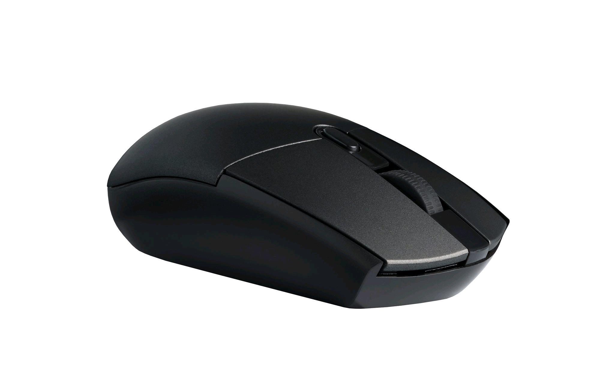 Myš C-TECH WLM-06S,  bezdrôtová,  1600DPI,  6 tlačidiel,  čierno-grafitová,  tichá0 