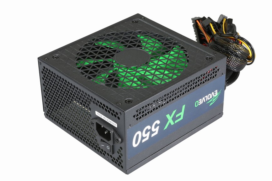 EVOLVEO FX 550 ,  napájací zdroj 550W ATX,  14cm,  tichý,  80+,  bulk1 