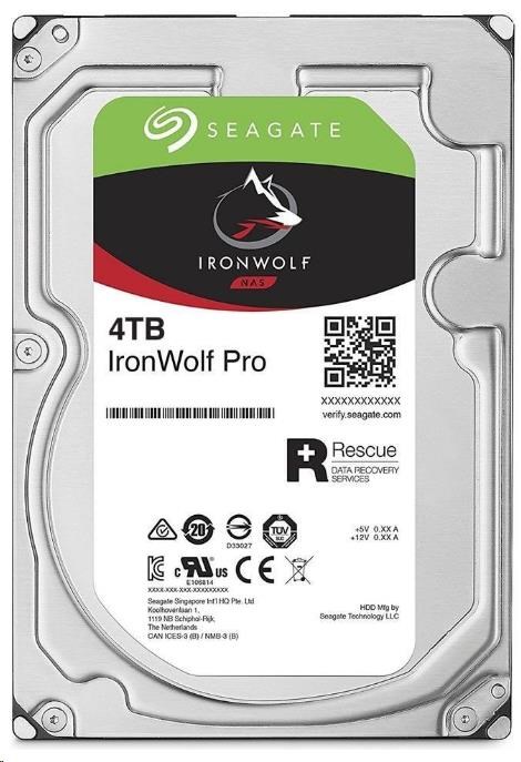 Bazar - SEAGATE HDD IRONWOLF PRO (NAS) 4TB SATAIII/600, 7200rpm, 128MB cache, recertified product1 