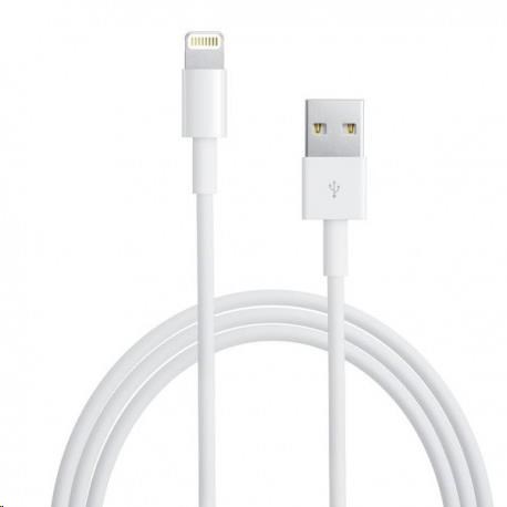 Kábel APPLE USB s konektorom lightning - biely (hromadné balenie) 2 m0 