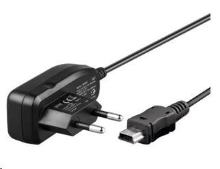 Goobay Napájací a nabíjací adaptér 230V na mini USB pre mobilné telefóny,  1A0 