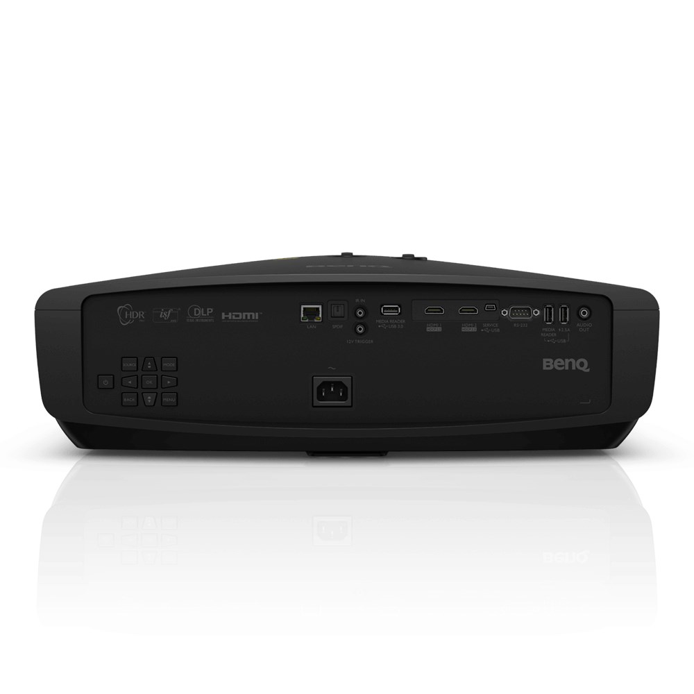 BENQ PRJ W5700 DLP 4K2K UHD Video Projector; BLack Chassi,   1800 ANSI lumen;  100, 000:1; 1.6X zoom; HDMI, USB,  LAN (RJ45)2 