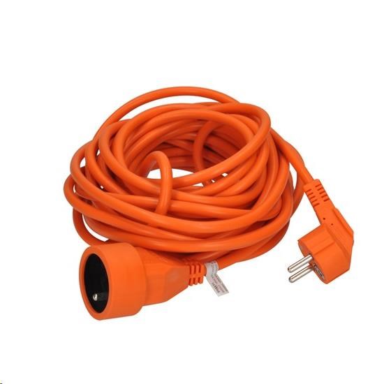 Solight prodlužovací kabel - spojka,  1 zásuvka,  oranžová,  10m0 