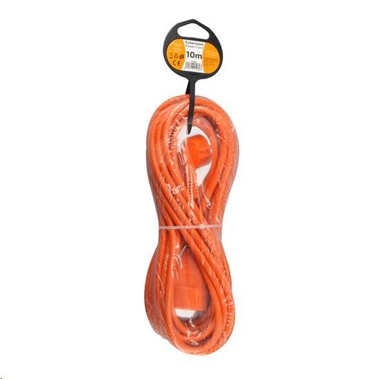 Solight prodlužovací kabel - spojka,  1 zásuvka,  oranžová,  10m1 
