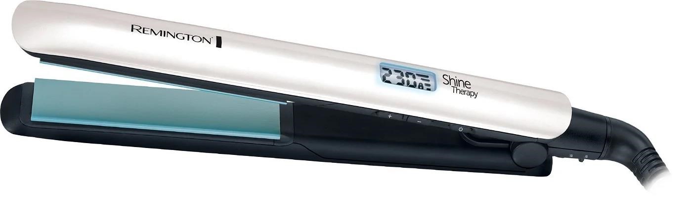 REMINGTON S8500 Shine Therapy žehlička na vlasy,  rychlonahřívání,  regulace teploty,  automatické vypnutí,  bílá3 