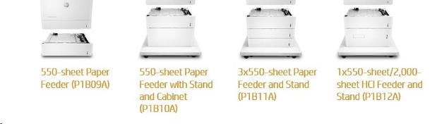 HP Color LaserJet 550 Sht Pper Try Stand - Skriňa tlačiarne + zásielka. pre 1x550 listov pre CLJ M681,  M652,  M653,  E6760 