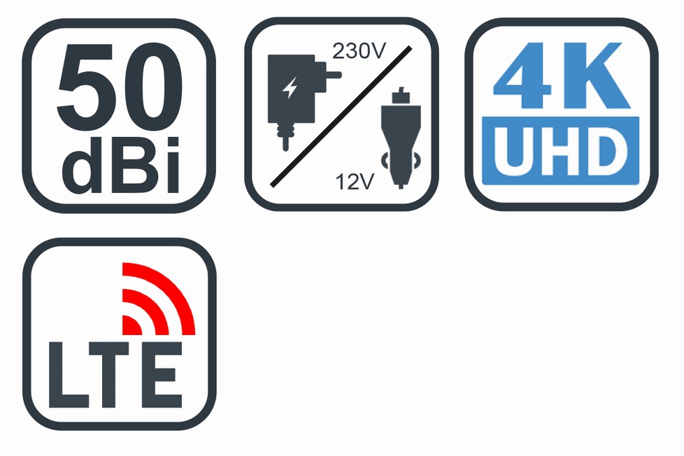 EVOLVEO Xany 4,  230/ 12V,  aktivní pokojová anténa FM/ DAB+/ DVB-T2,  filtr LTE, 4G, 5G2 