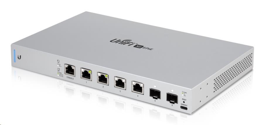 UBNT US-XG-6POE UniFi Switch,  10 Gigabit 6-port 802.3bt1 