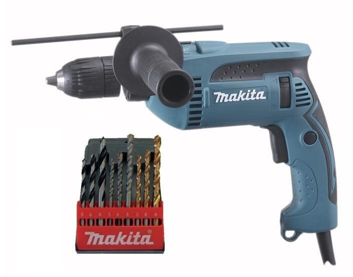 Makita HP1641K1X příklepová vrtačka s příslušenstvím1 