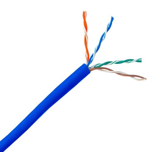 UTP kabel PlanetElite,  Cat5E,  licna(lanko),  PVC,  modrá,  305m0 