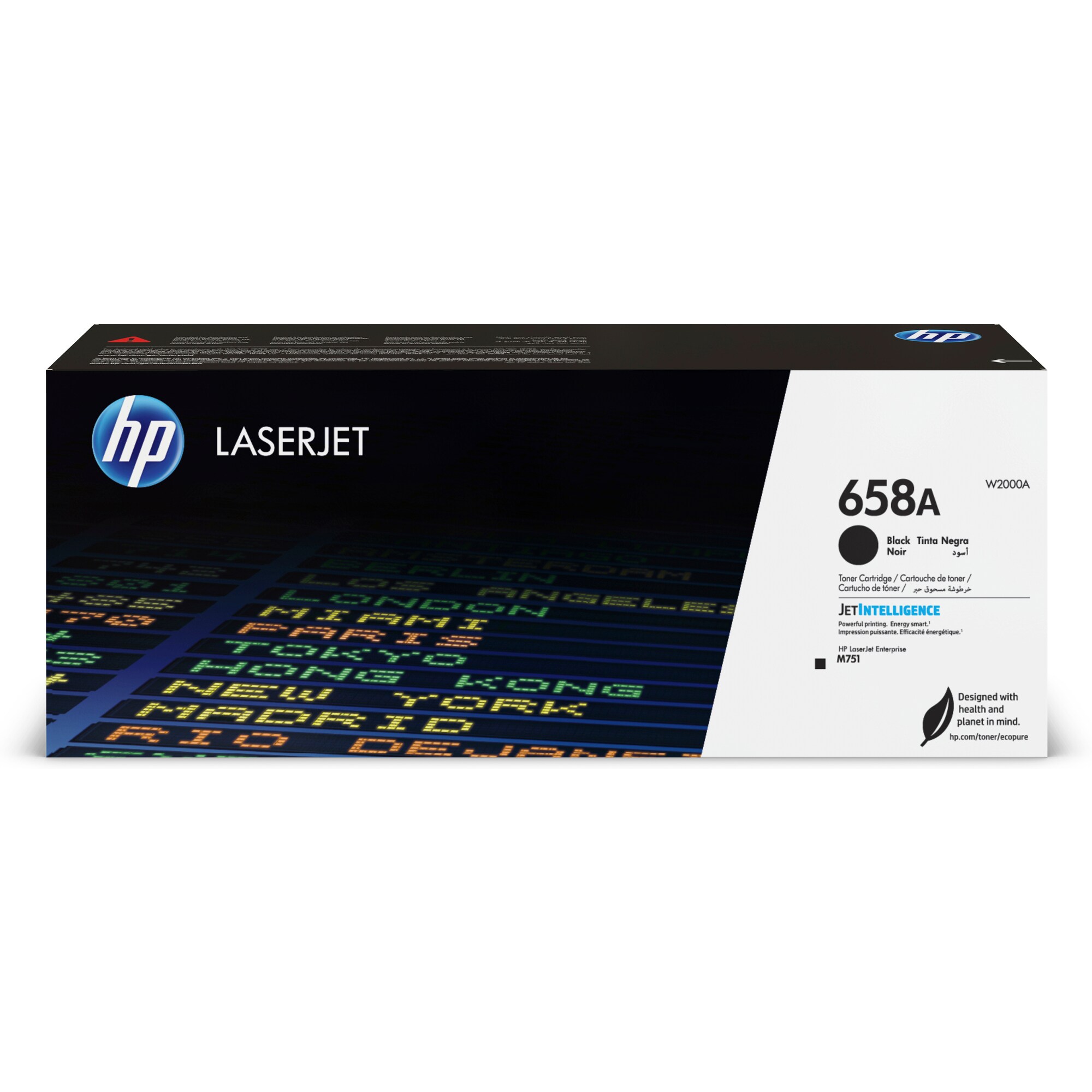 HP 658A Black LaserJet Toner Cartridge (7,000 pages)1 