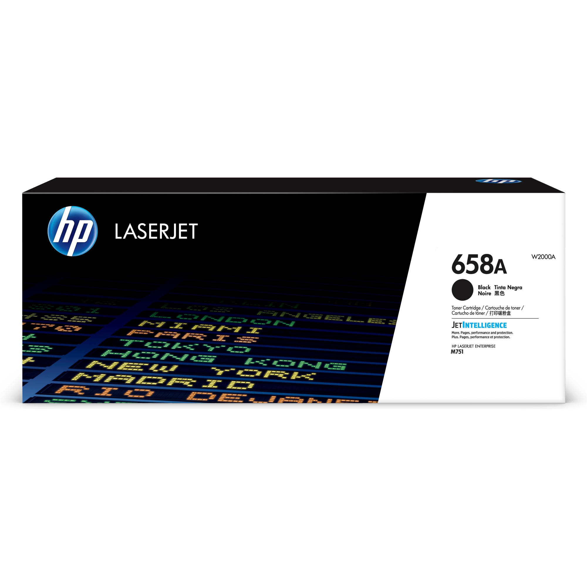 HP 658A Black LaserJet Toner Cartridge (7,000 pages)2 