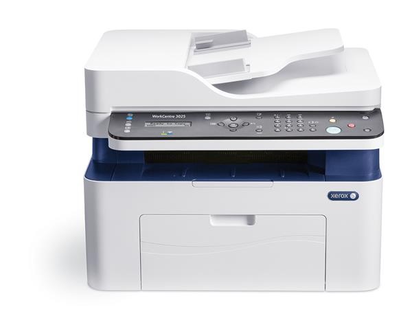 Xerox Phaser 3025Ni,  ČB multifunkce A4,  20PPM,  GDI,  USB,  FAX,  ADF,  Lan,  Wifi,  128MB,  Apple AirPrint - POŠKOZENÝ OBAL2 