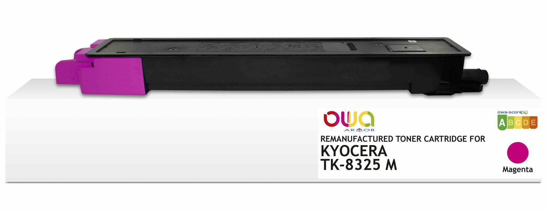 OWA Armor toner pre KYOCERA MITA TASKalfa 2551ci,  12000 strán,  TK-8325 M,  červená/ purpurová0 