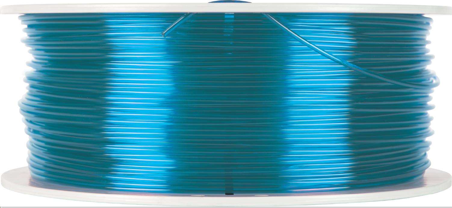VERBATIM Filament pre 3D tlačiarne PET-G 2.85mm,  123m,  1kg modrá transparentná1 