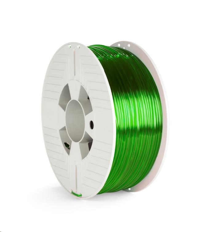 VERBATIM Filament pre 3D tlačiarne PET-G 2.85mm,  123m,  1kg zelená transparentná1 