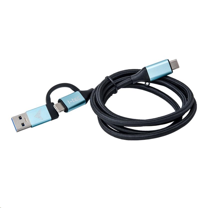 kábel iTec USB-C na USB-C s integrovaným USB 3.0 Podľa adaptéra0 