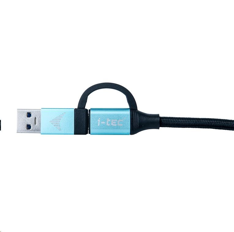 kábel iTec USB-C na USB-C s integrovaným USB 3.0 Podľa adaptéra1 