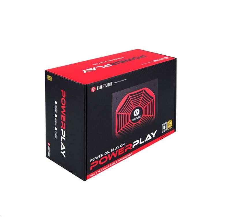 CHIEFTEC Chieftronic GPU-550FC,  550W,  PFC,  14cm ventilátor,  80+ Gold1 