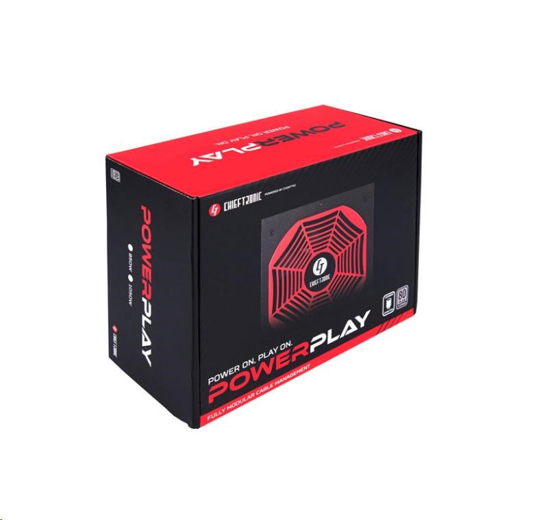 CHIEFTEC Chieftronic GPU-850FC,  850W,  PFC,  14cm ventilátor,  80+ Platinum5 
