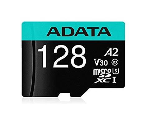 ADATA MicroSDXC karta 128GB Premier Pro UHS-I V30S (R:100/ W:80 MB/ s) + SD adaptér0 