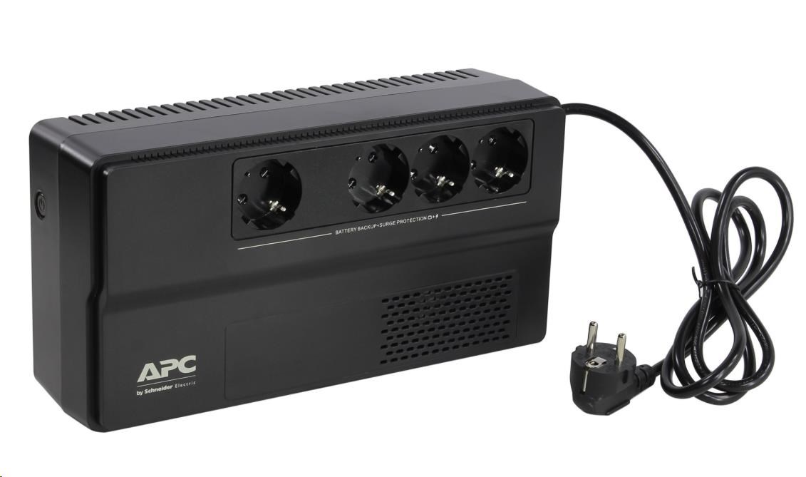 APC Easy UPS BV 800VA,  AVR,  IEC zásuvka,  230V,  (450W),  nemecké zásuvky SCHUKO (4)0 
