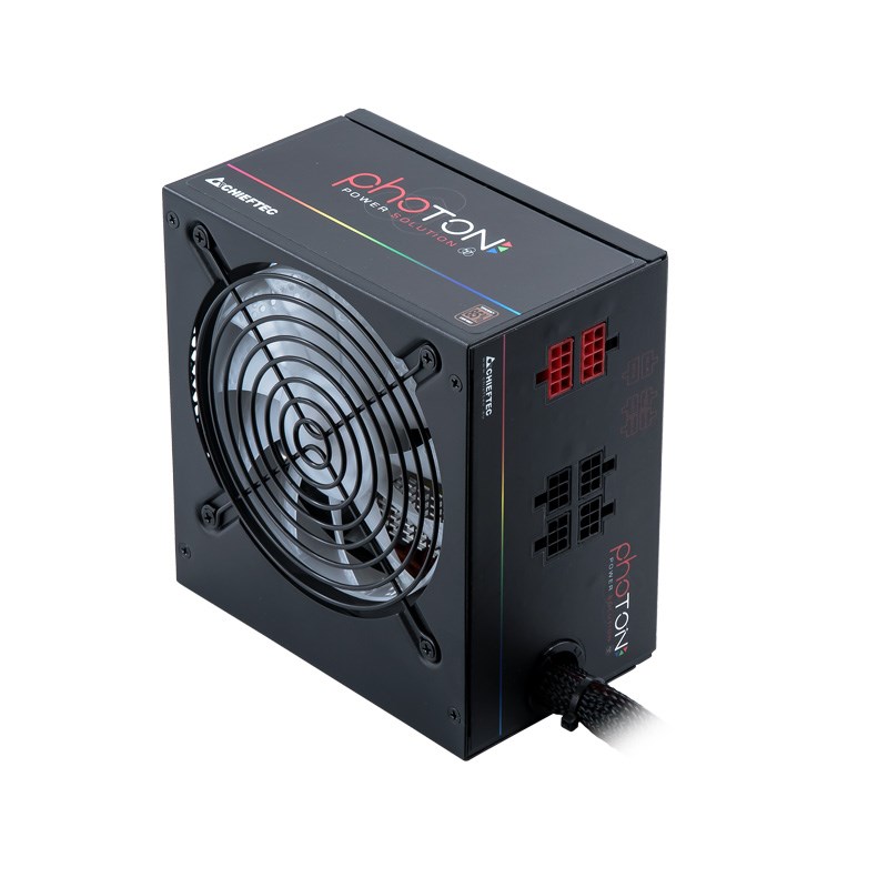 CHIEFTEC Photon Series,  CTG-650C-RGB,  650W,  12cm RGB ventilátor,  Active PFC,  modulárny,  maloobchod,  85+3 